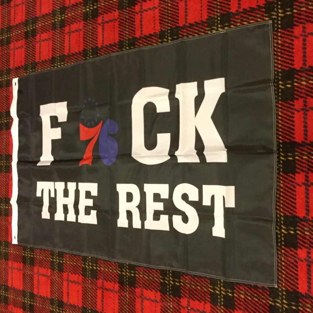 Brand new Philadelphia 76ers banner flag
